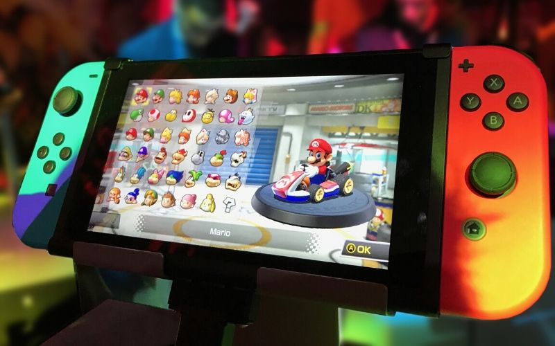 Nintendo med super mario som gaveide til børn i alderen 10-12 år