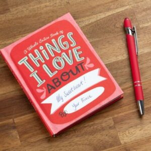 Things I Love About You Udfyld-selv-bog gave til kæresten
