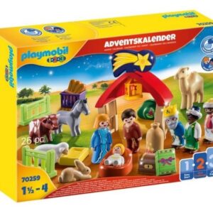 Playmobil pakkekalender julekrybbe