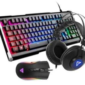 Gaming pakke med mus, tastatur og headset