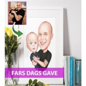 Fars Dags Gave - Karikaturtegning