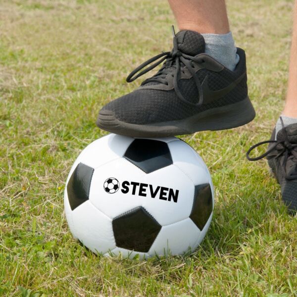 Personaliseret fodbold med navn