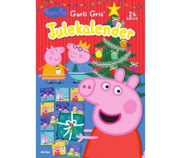 Gurli Gris julekalender med 24 små bøger