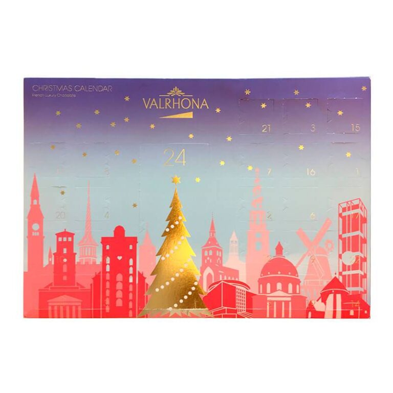 Valrhona - Julekalender m. mørk og lys chokolade