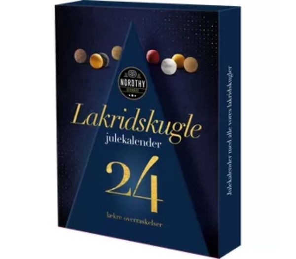 Nordthy julekalender med lakridskugler