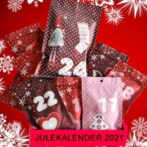 Slik julekalender med 24 slikposer