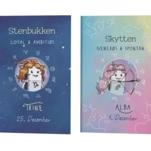 Personlige gavebøger med stjernetegn