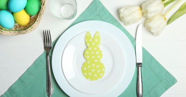 Påskefrokost borddækning