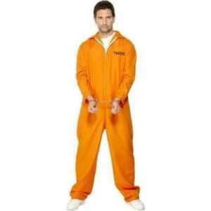 Orange Flygtet Fange Kostume
