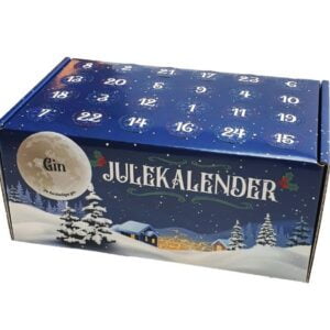 Blandet gin julekalender med 24x20 ml flasker