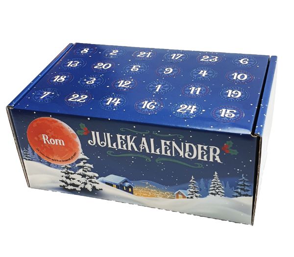 Rom julekalender med 24x20 ml rom