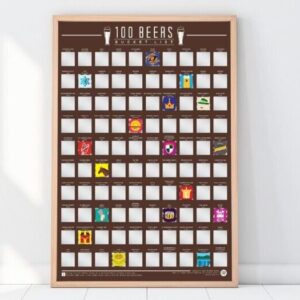 100 Beers Skrabeplakat