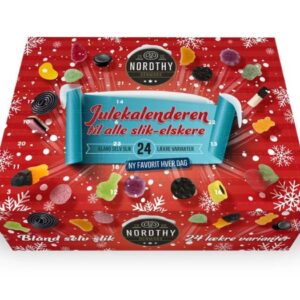 Nordthy slik julekalender med bland selv slik