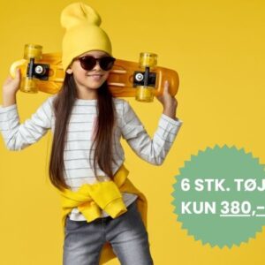 Pakketilbud på tøj til børn Vælg 6 for 380 kr.