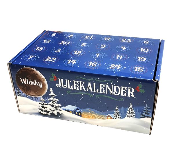 Whisky julekalender med 24x20 ml whisky