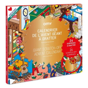 OMY plakat til farvelægning inkl skrabefelter, Advent Calendar
