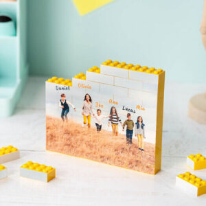 Personlig Puzzle Block med billede | 49 stk | Plast | 3 farver at vælge imellem