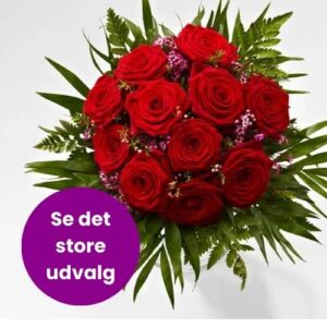 Send en valentinsgave - Buketter, gavekurve og chokolade