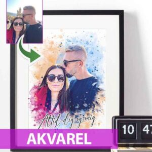 Akvarel - maleri efter dine fotos