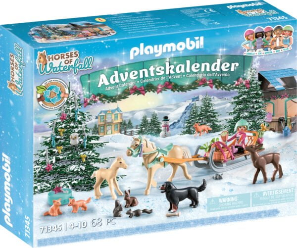 Playmobil - Julekalender Heste - Kanetur Ved Juletid - 71345