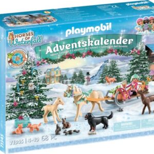 Playmobil - Julekalender Heste - Kanetur Ved Juletid - 71345