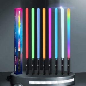 Ultimativt Lyssværd til børn - Skifter farve, RGB lys, lydeffekter - 78 CM
