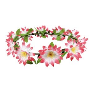 Hårbånd med Blomster Rosa - One size