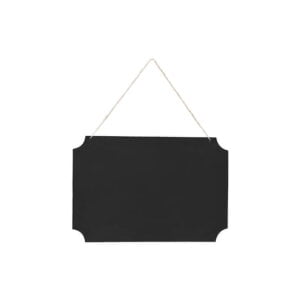 Hængende sort tavle - 45 x 30 cm