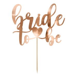 Kagedekoration Bride To Be Rosé