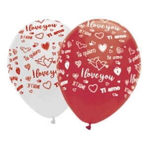 Latexballoner I Love You - 10-stk