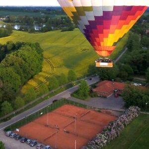 Ballonflyvning over Fyn eller Sjælland
