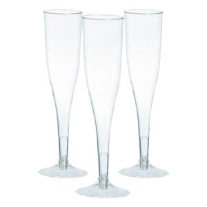 Champagneglas i Plastik Transparente - 20-stk