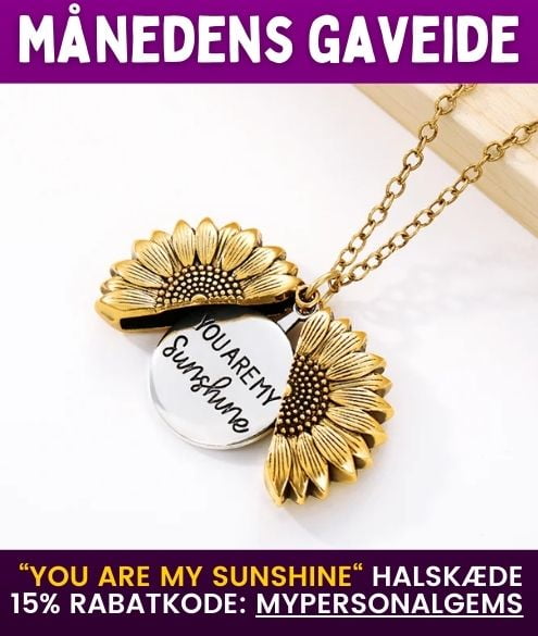 You are my sunshine halskæde - Månedens gaveide