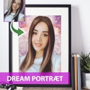 Dream Portræt- Maleri efter dine fotos ** INTRO-TILBUD **