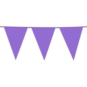 Flagguirlande Lyslilla - 10 m x 30 x 45 cm