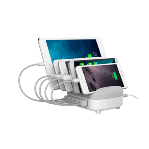 ORICO™ | Ladestation til 5 Enheder - USB-A - 40W - Hvid