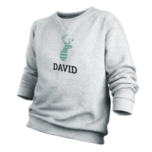 Personlig julesweater - Mand - Grå