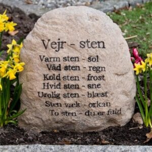 Sjov vejrsten - Letvægt