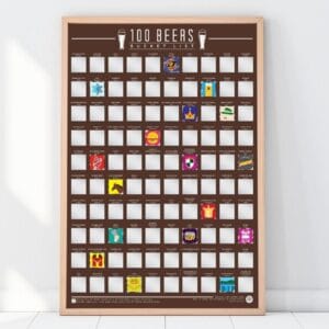 100 Beers Skrabeplakat